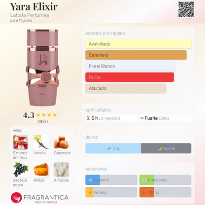 Yara Elixir Lattafa Perfumes